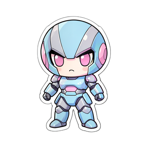 未來鎧甲英雄扁平賽璐璐風