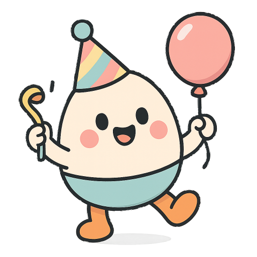 粉彩蛋派對貼紙風