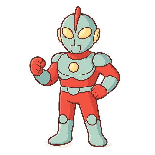 柔和粉彩復古特攝英雄