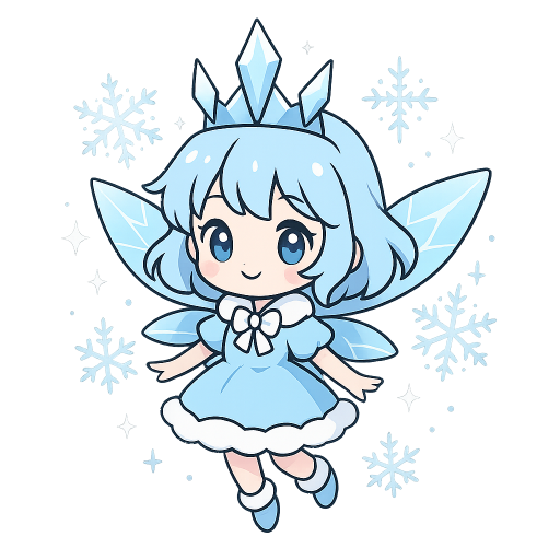 粉彩雪之小精靈貼紙風