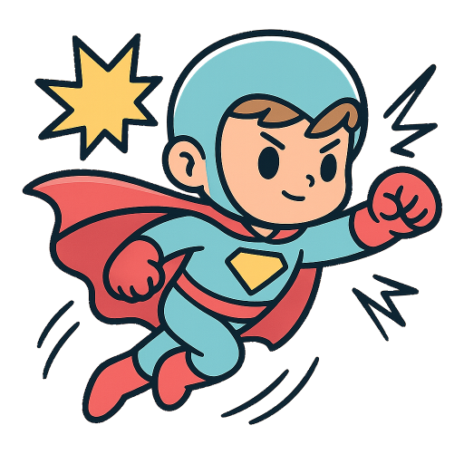 可愛超英漫畫風貼紙-04