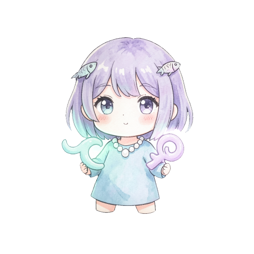 可愛雙魚童