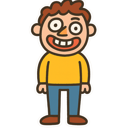 Flat quirky cartoonCartoons & Kids